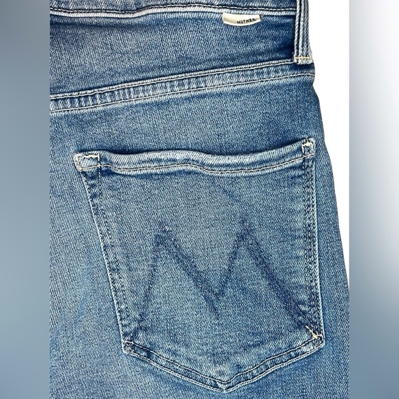 MOTHER High Waisted Rider Ankle Fray Jeans in Party Like a Pirate Size 28 - Picture 12 of 15